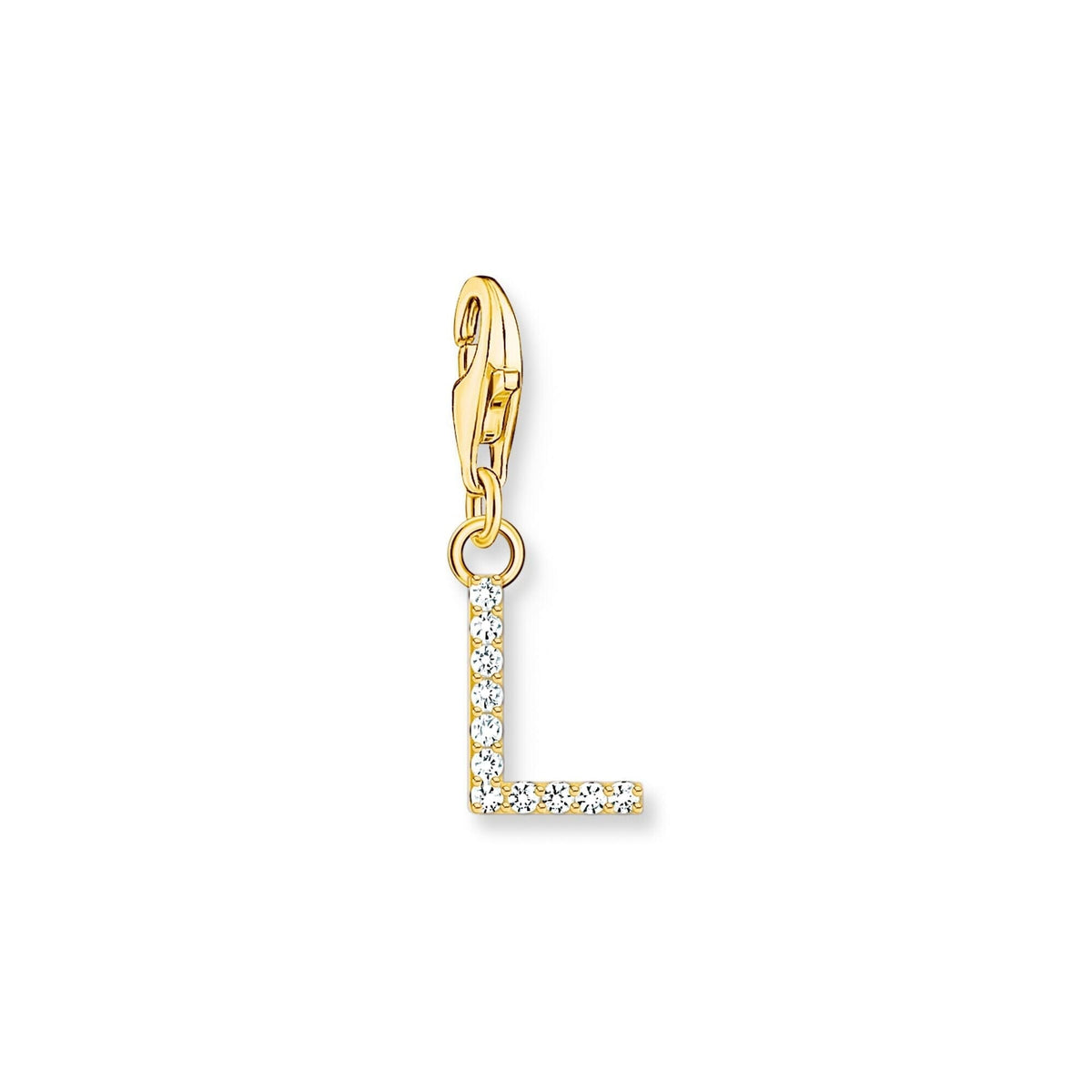 THOMAS SABO Charm Pendant Letter L Gold Plated Charm Pendants THOMAS SABO Charmista 