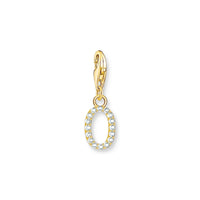 THOMAS SABO Charm Pendant Letter O Gold Plated Charm Pendants THOMAS SABO Charmista 