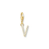 THOMAS SABO Charm Pendant Letter V Gold Plated Charm Pendants THOMAS SABO Charmista 
