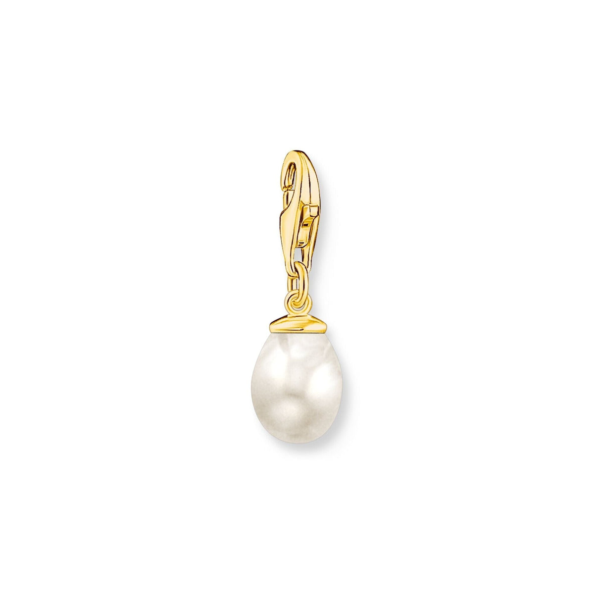 THOMAS SABO Charm Pendant Pearl Gold Plated Charm Pendants THOMAS SABO Charmista 