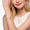 THOMAS SABO Charm Pendant Pearl Gold Plated Charm Pendants THOMAS SABO Charmista 