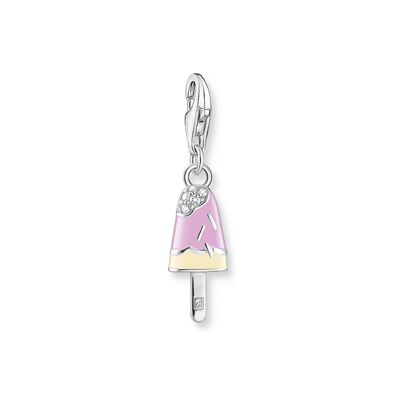 THOMAS SABO Charm Pendant Popsicle with White Stones Silver Charm Pendants THOMAS SABO Charmista 