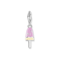 THOMAS SABO Charm Pendant Popsicle with White Stones Silver Charm Pendants THOMAS SABO Charmista 