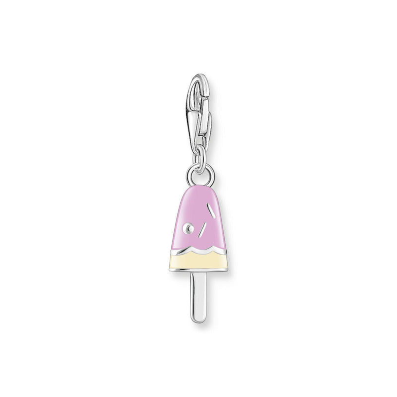 THOMAS SABO Charm Pendant Popsicle with White Stones Silver Charm Pendants THOMAS SABO Charmista 