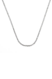 SYDNEY SOIRÉE 2MM TENNIS NECKLACE 42CM SILVER Bevilles Jewellers 