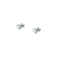 Chiara Ferragni Diamond Heart White Heart Earrings Chiara Ferragni 