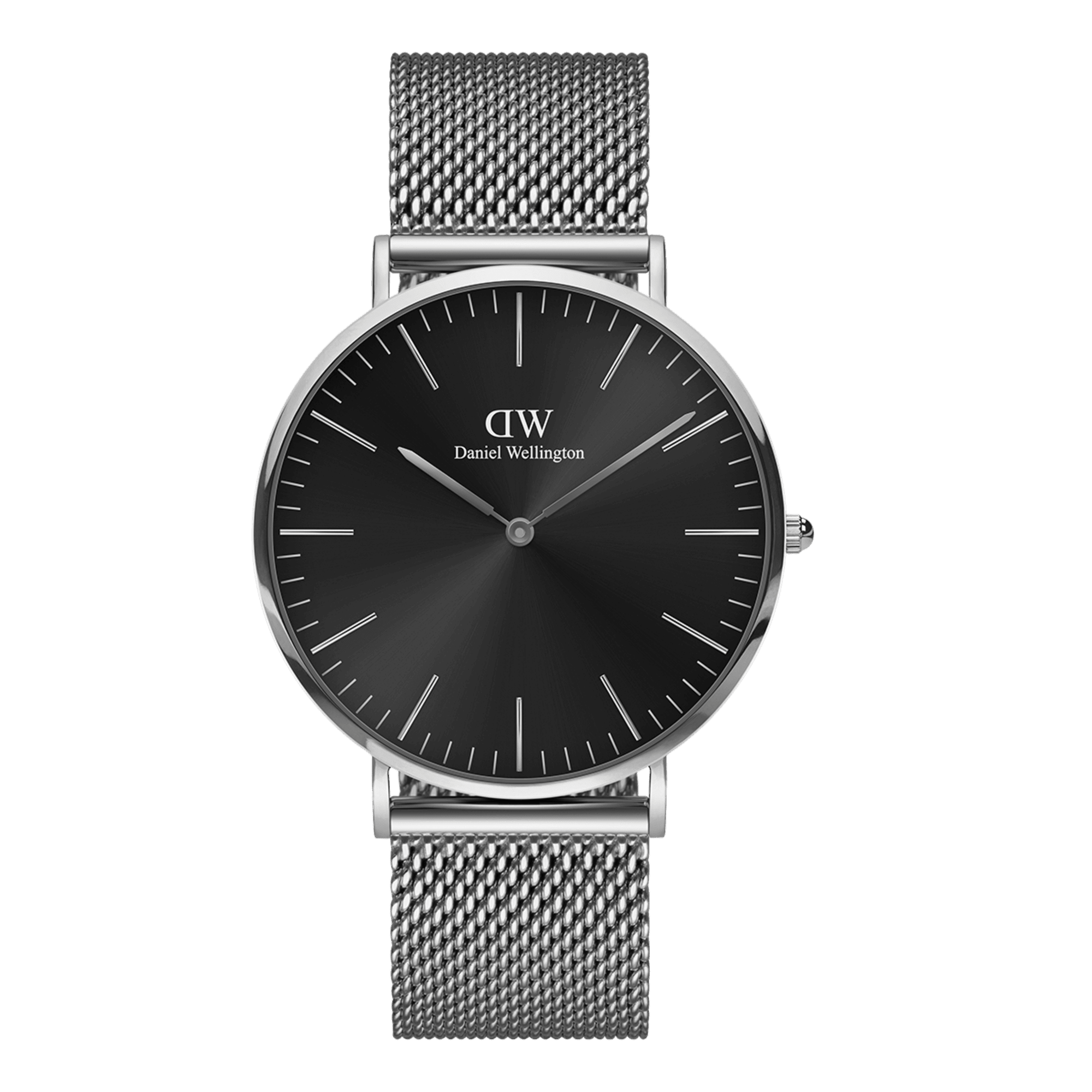Daniel Wellington Classic 40 Sterling Silver & Onyx Watch Watches Daniel Wellington 