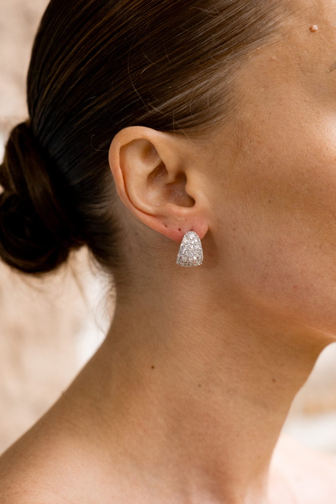 SYDNEY SOIRÉE ROSE BAY EARRINGS SILVER Bevilles Jewellers 