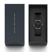 Daniel Wellington Petite 32 Ashfield Silver & Black Watch Watches Daniel Wellington 