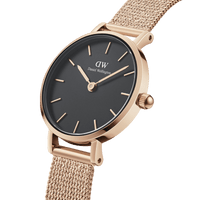 Daniel Wellington Petite 24 Pressed Melrose Rose Gold & Black Watch Watches Daniel Wellington 