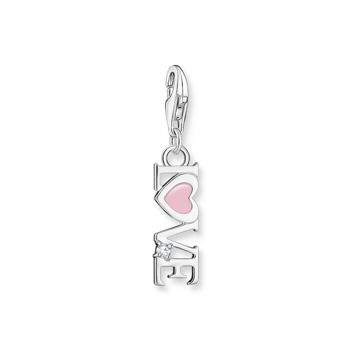 THOMAS SABO Charm Pendant Love Heart Silver Charm Pendants THOMAS SABO Charmista 