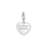 THOMAS SABO Charm Pendant Heart with Best Mom Silver Charm Pendants THOMAS SABO Charmista 