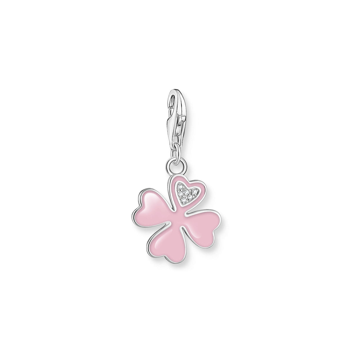 THOMAS SABO Charm Pendant Cloverleaf Silver Charm Pendants THOMAS SABO Charmista 