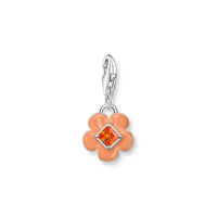 THOMAS SABO Charm Pendant Flower with Stone Silver Charm Pendants THOMAS SABO Charmista 