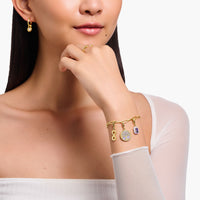 THOMAS SABO Charm Pendant Tree Of Love with Violet Cold Enamel Charm Pendants THOMAS SABO Charmista 