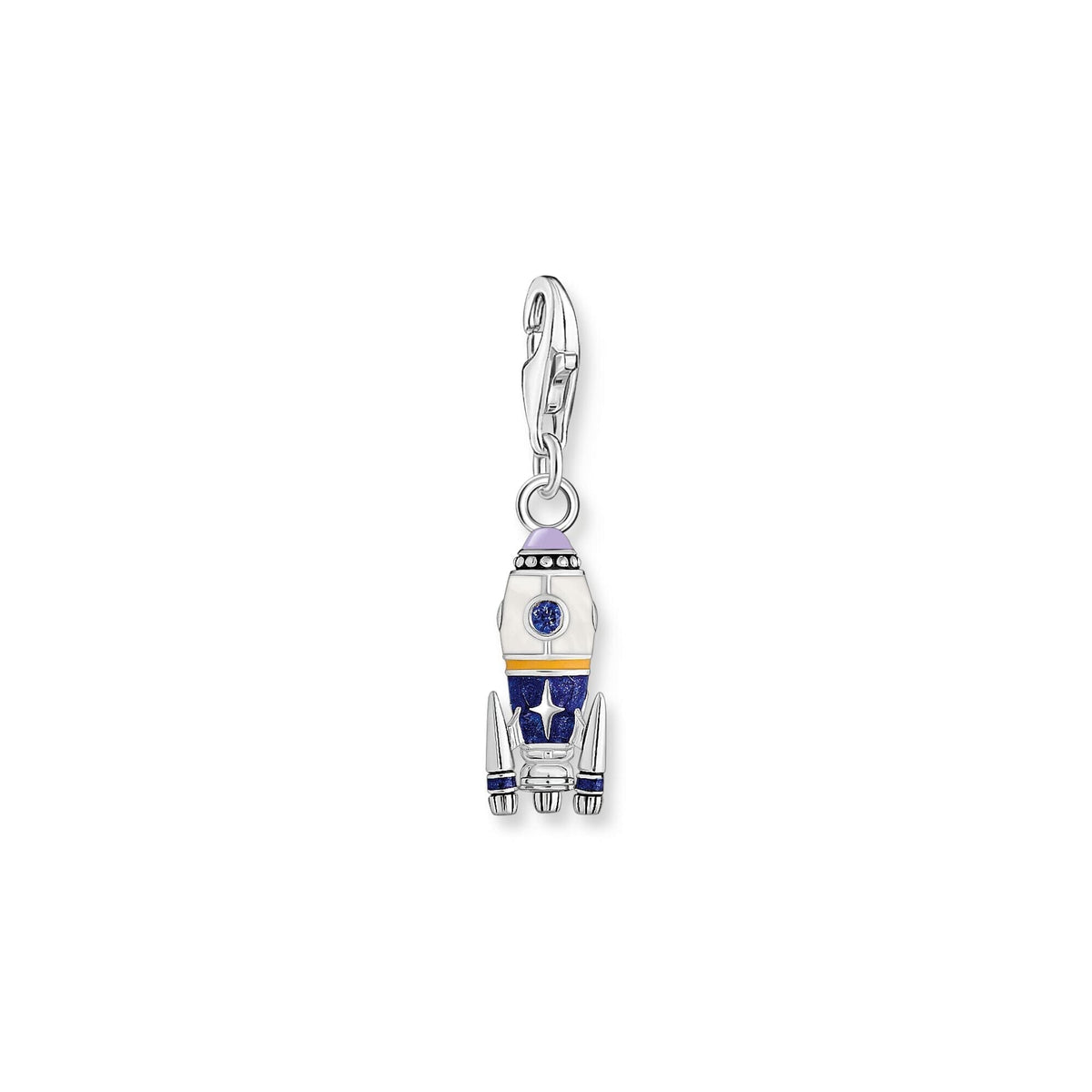 THOMAS SABO Charm Pendant Rocket with Colourful Stones Charm Pendants THOMAS SABO Charmista 