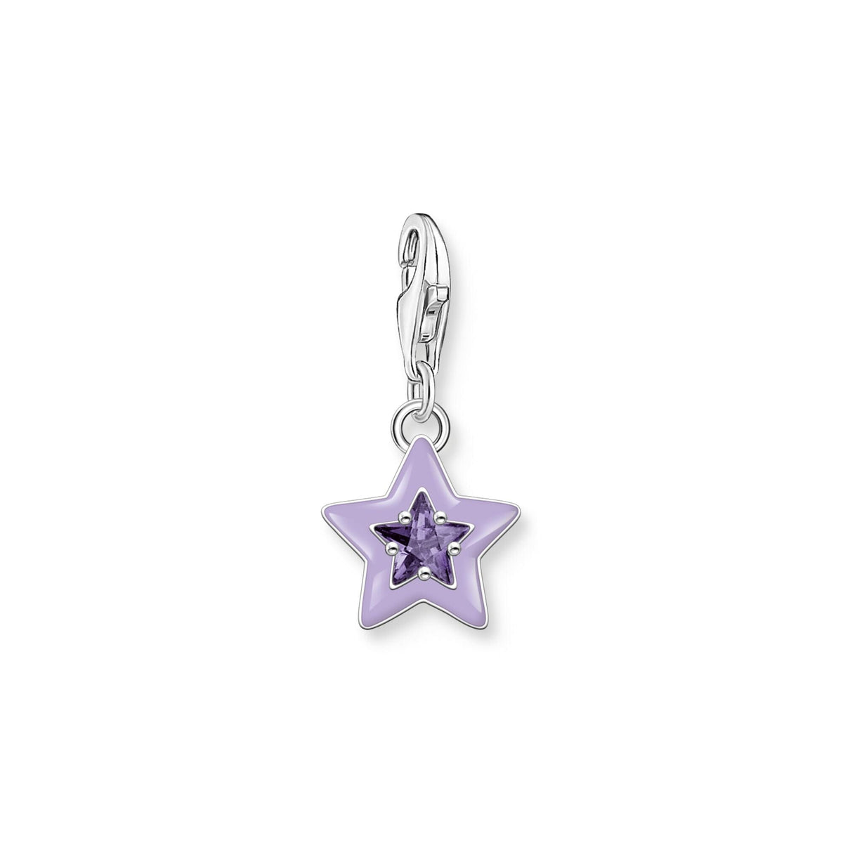 THOMAS SABO Charm Pendant Star with Amethyst-Coloured Stones Charm Pendants THOMAS SABO Charmista 