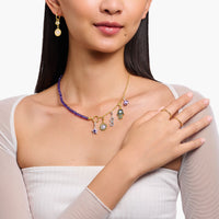 THOMAS SABO Charm Pendant Star with Amethyst-Coloured Stones Charm Pendants THOMAS SABO Charmista 