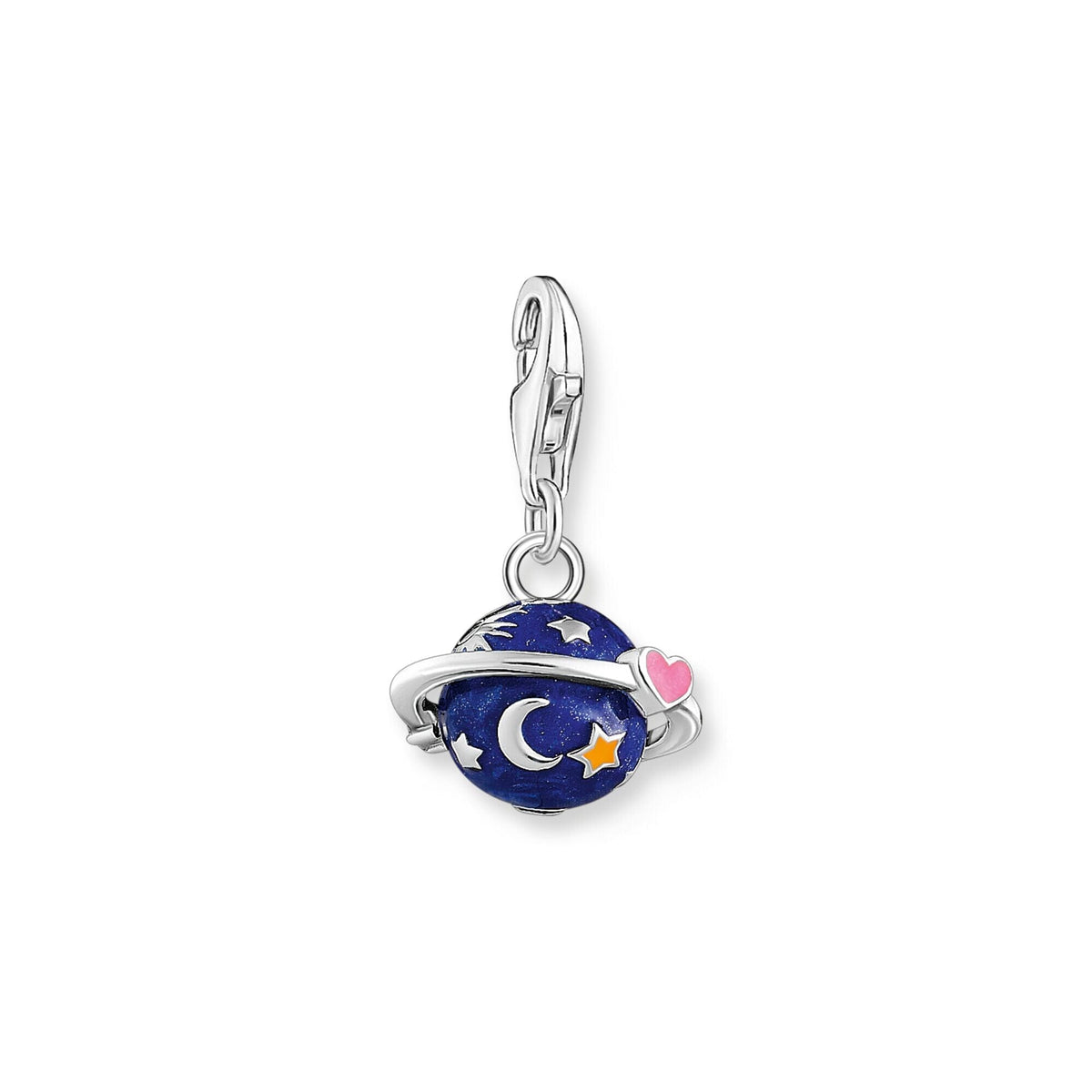 THOMAS SABO Dark Blue Saturn Charm Pendant Charm Pendants THOMAS SABO Charmista 
