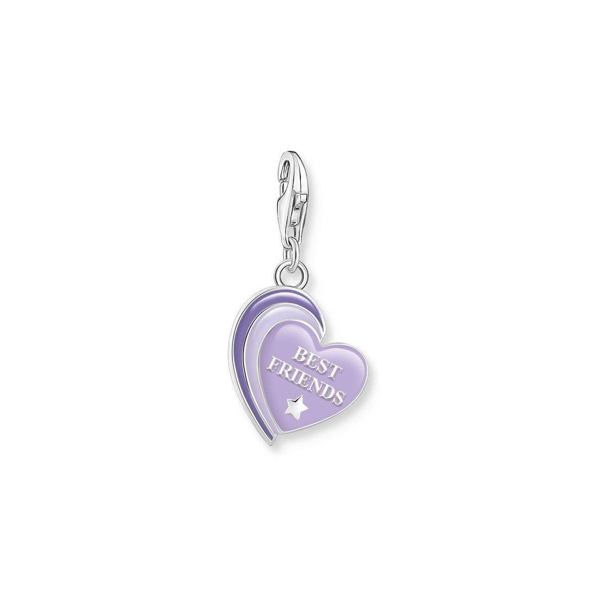 THOMAS SABO Charm Pendant Best Friends with Violet Cold Enamel Charm Pendants THOMAS SABO Charmista 