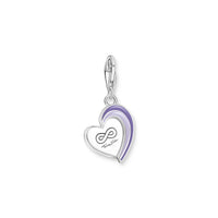 THOMAS SABO Charm Pendant Best Friends with Violet Cold Enamel Charm Pendants THOMAS SABO Charmista 