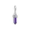 THOMAS SABO Hexagon Charm with Imitation Amethyst and Fine Symbols Charm Pendants THOMAS SABO Charmista 