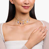 THOMAS SABO Gold Charm Pendant Hexagon with Imitation Amethyst Charm Pendants THOMAS SABO Charmista 