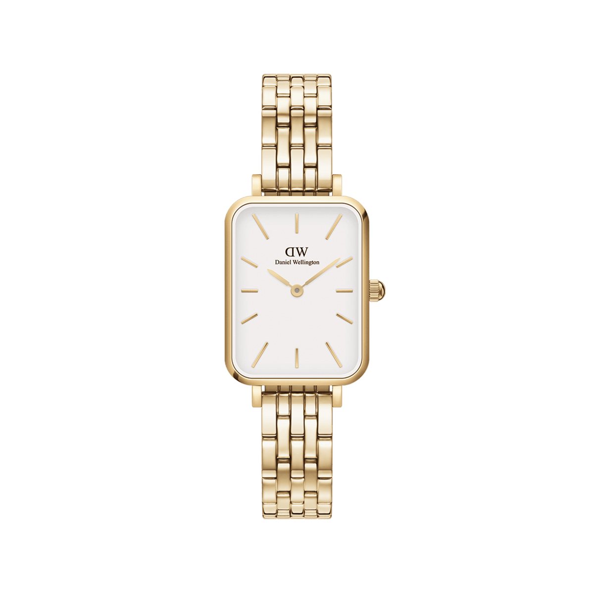 Daniel Wellington Quadro 20x26 5-Link Gold & White Watch Watches Daniel Wellington 