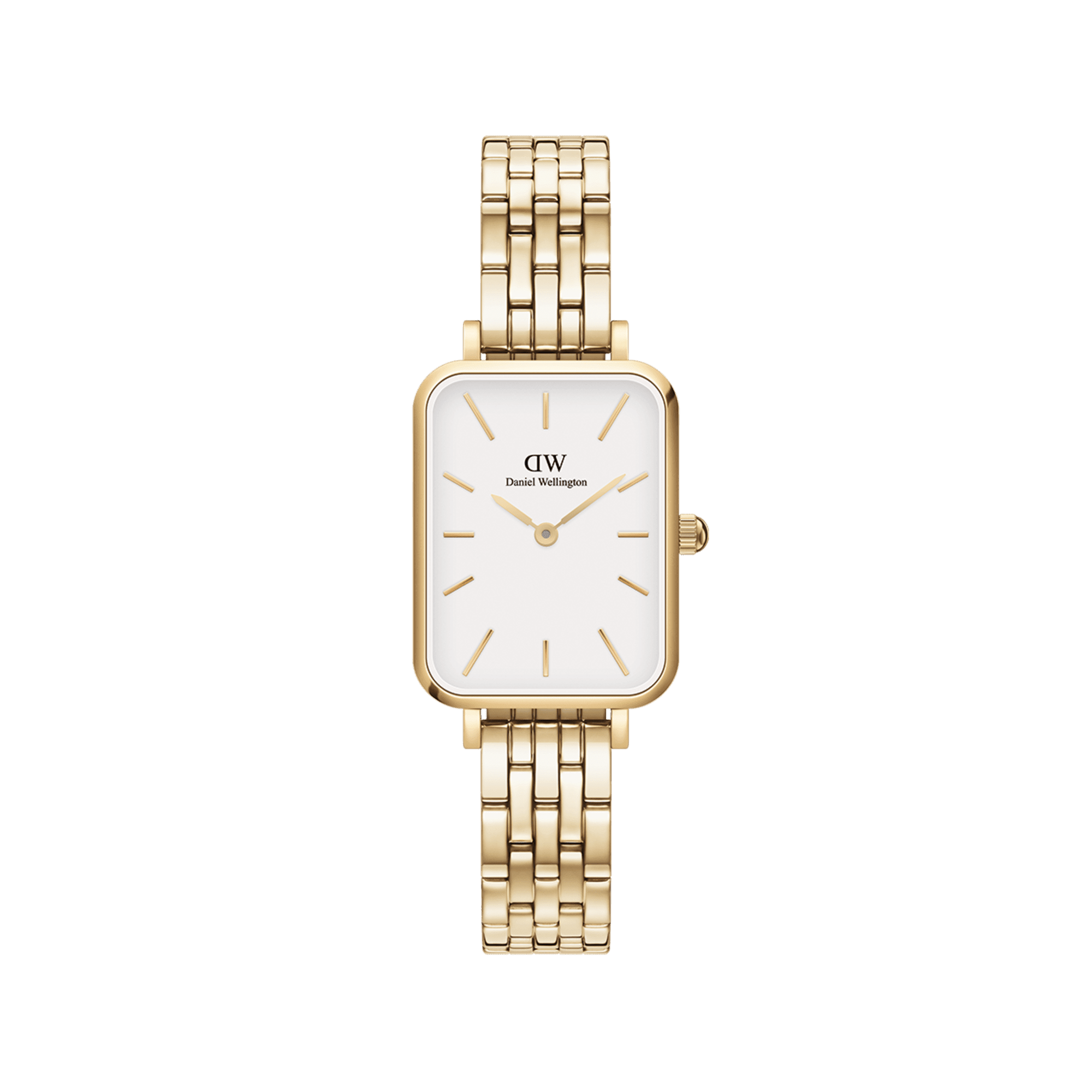 Daniel Wellington Quadro 20x26 5-Link Gold & White Watch Watches Daniel Wellington 