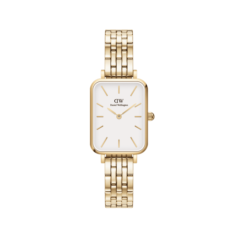 Daniel Wellington Quadro 20x26 5-Link Gold & White Watch Watches Daniel Wellington 