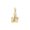 THOMAS SABO Yellow-Gold Plated Wish Upon A Star Letter Charm Charm Pendants THOMAS SABO Charmista 