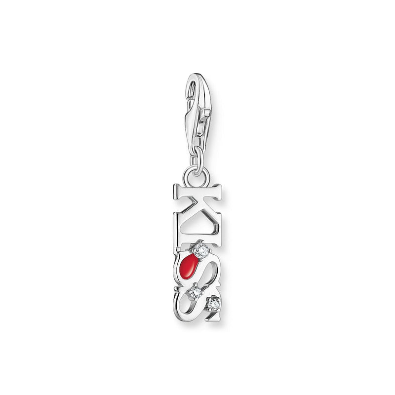 THOMAS SABO Charm Pendant Kiss Silver Charm Pendants THOMAS SABO Charmista 