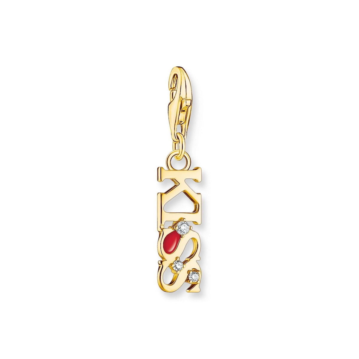 THOMAS SABO Charm Pendant Kiss Gold Charm Pendants THOMAS SABO Charmista 