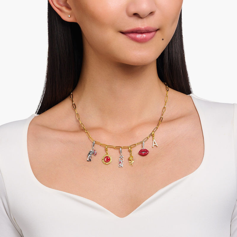 THOMAS SABO Charm Pendant Red Pouting Lips Charm Pendants THOMAS SABO Charmista 