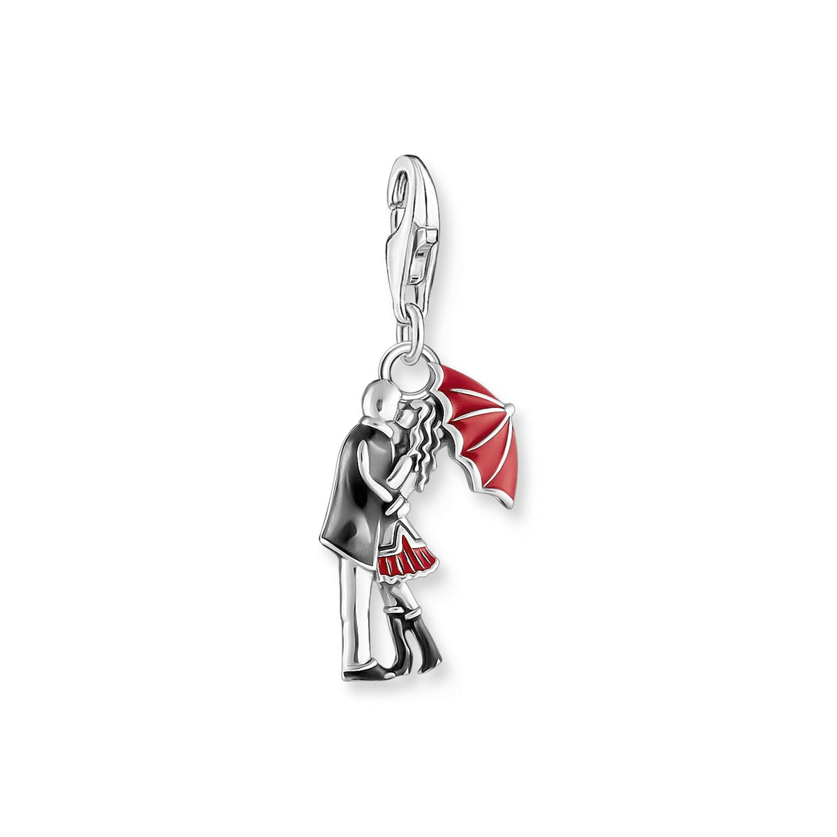 THOMAS SABO Charm Pendant Kissing Couple Silver Charm Pendants THOMAS SABO Charmista 