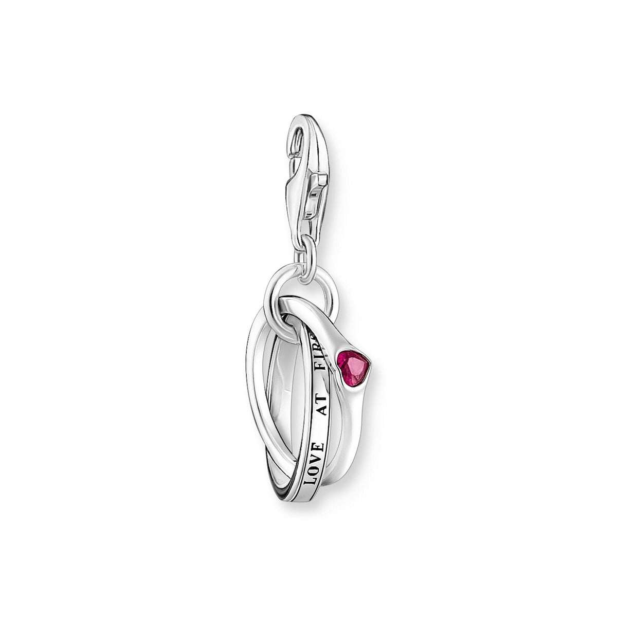THOMAS SABO Charm Pendant Two Linked Ringss Charm Pendants THOMAS SABO Charmista 