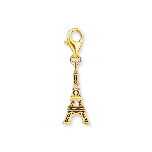 THOMAS SABO Charm Pendant Eiffel Tower Gold Charm Pendants THOMAS SABO Charmista 