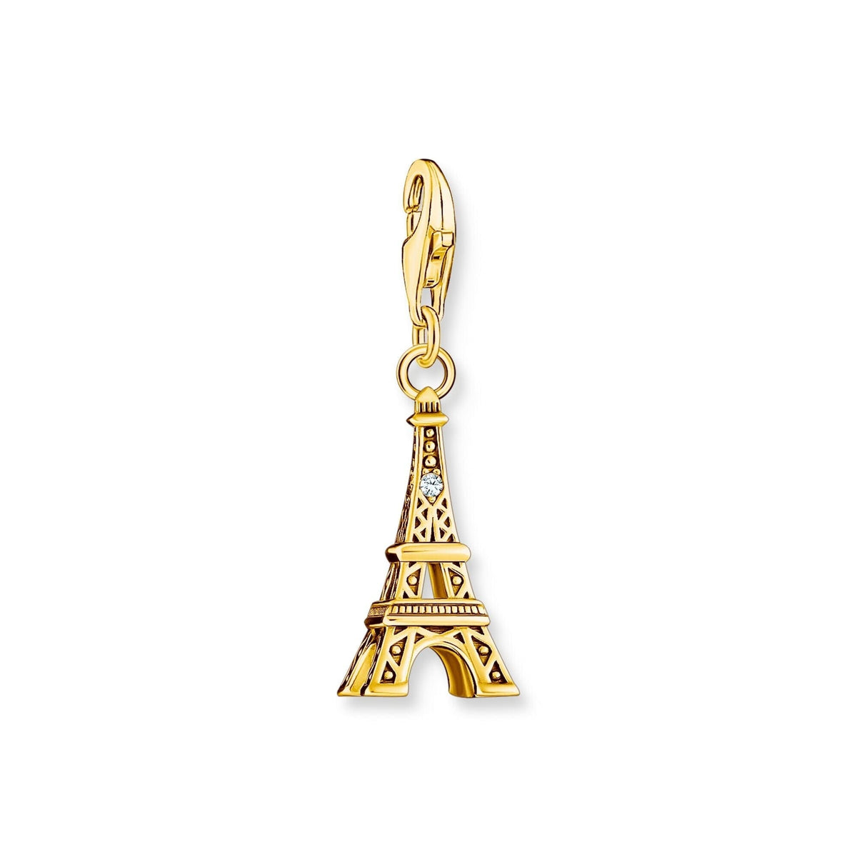THOMAS SABO Charm Pendant Eiffel Tower Gold Charm Pendants THOMAS SABO Charmista 
