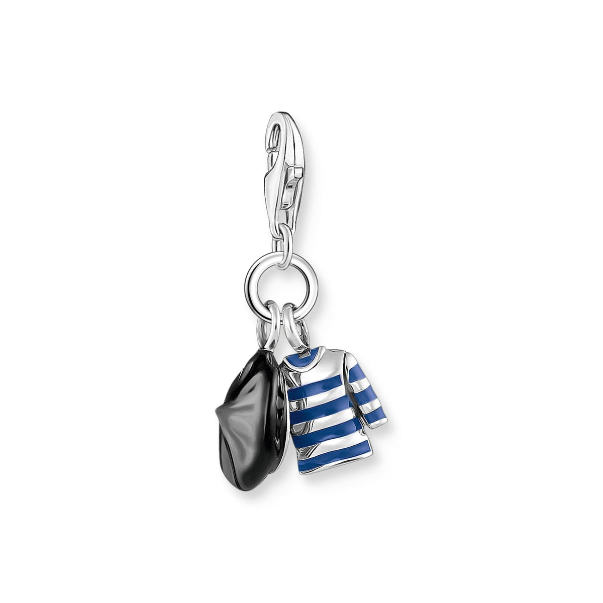 THOMAS SABO Charm Pendant with Beret Hat and Breton Shirt Charms Thomas Sabo 