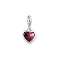 THOMAS SABO Charm Pendant Red Stone in Heart-Shape Charm Pendants THOMAS SABO Charmista 