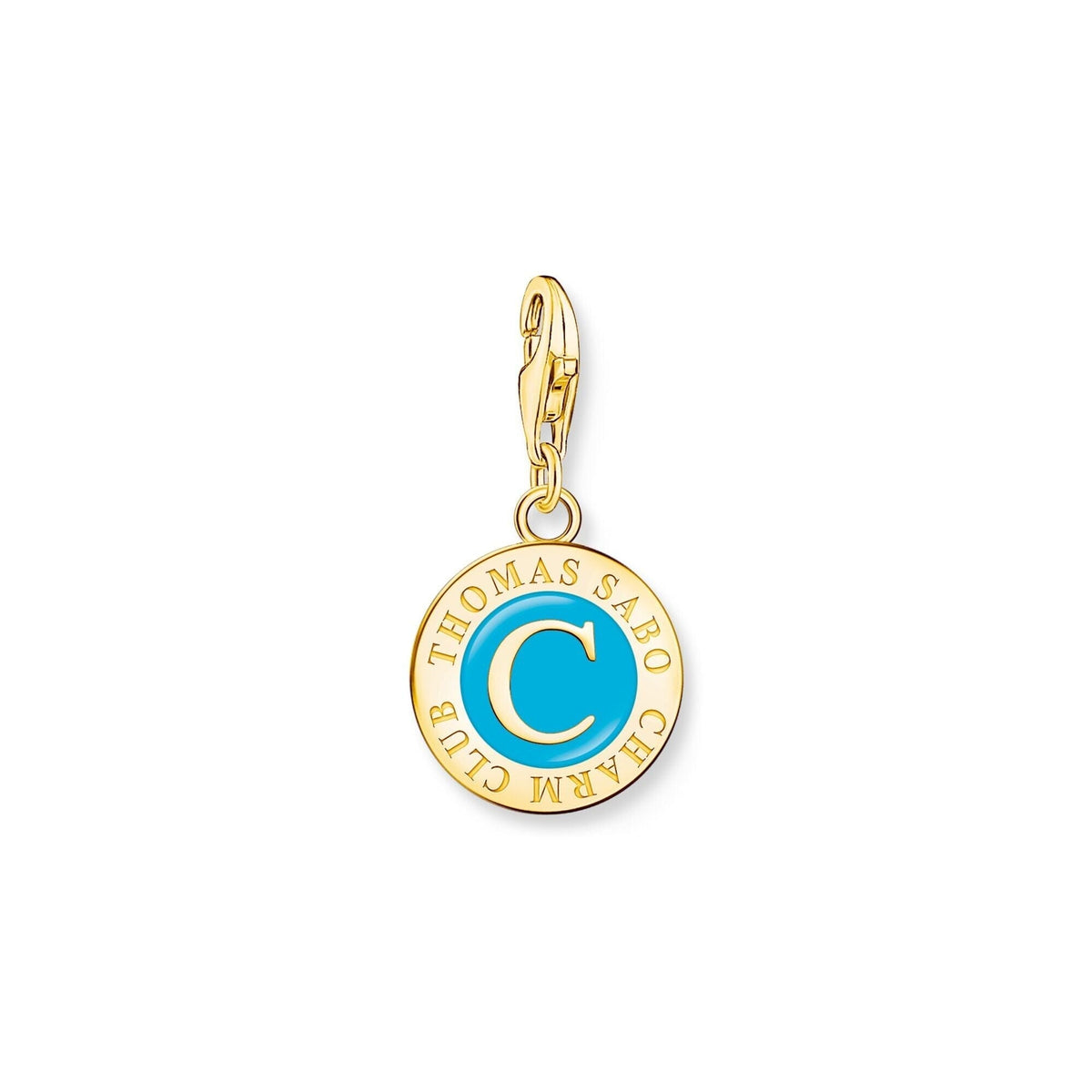THOMAS SABO Turquoise & Gold Charmista Coin Charm Pendants THOMAS SABO Charmista 