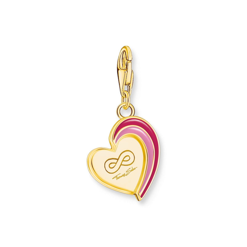 THOMAS SABO Charm Pendant in Heart-Shape with Engraving Charm Pendants THOMAS SABO Charmista 