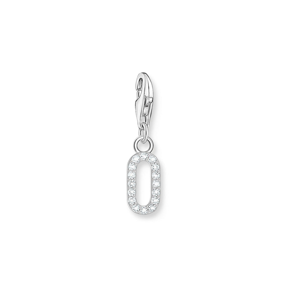 THOMAS SABO Charm Pendant Number "0" Silver Charm Pendants Thomas Sabo 