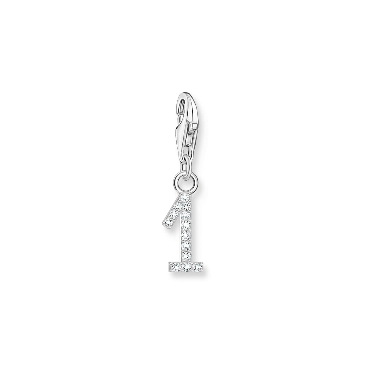 THOMAS SABO Charm Pendant Number "1" Silver Charm Pendants Thomas Sabo 