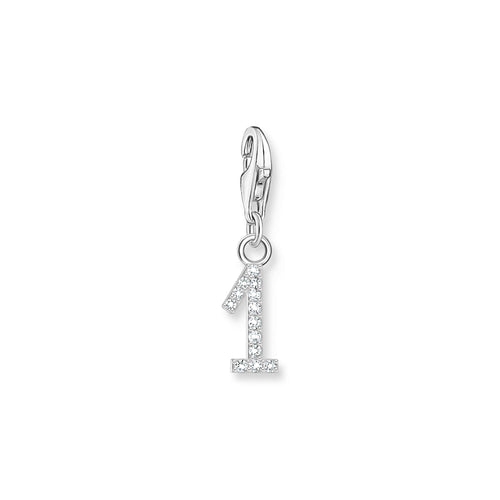 THOMAS SABO Charm Pendant Number "1" Silver Charm Pendants Thomas Sabo 