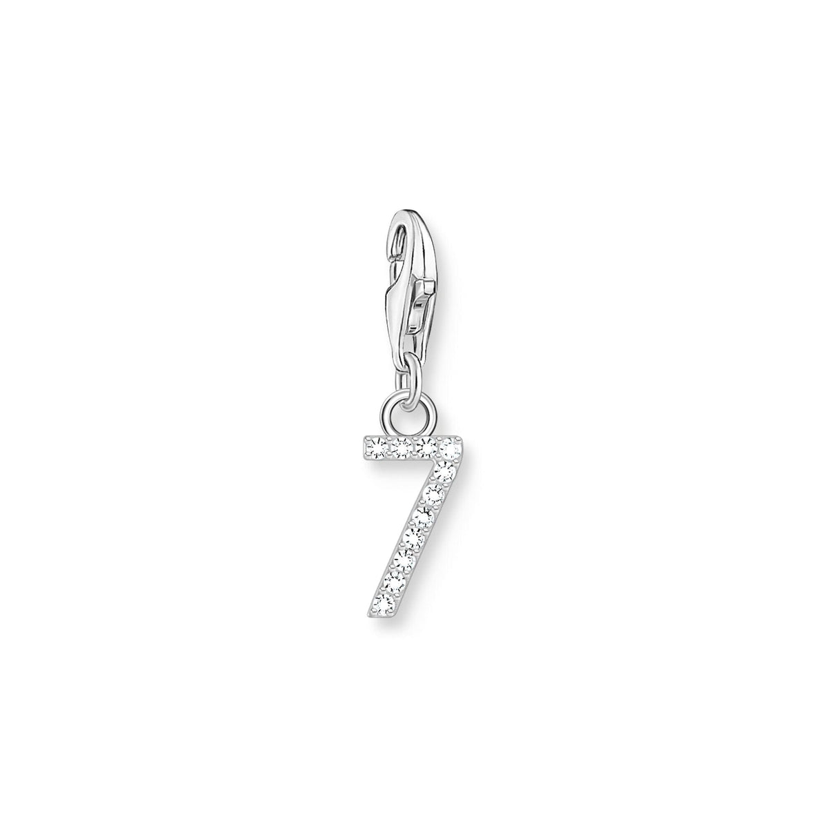 THOMAS SABO Charm Pendant Number "7" Silver Charm Pendants Thomas Sabo 