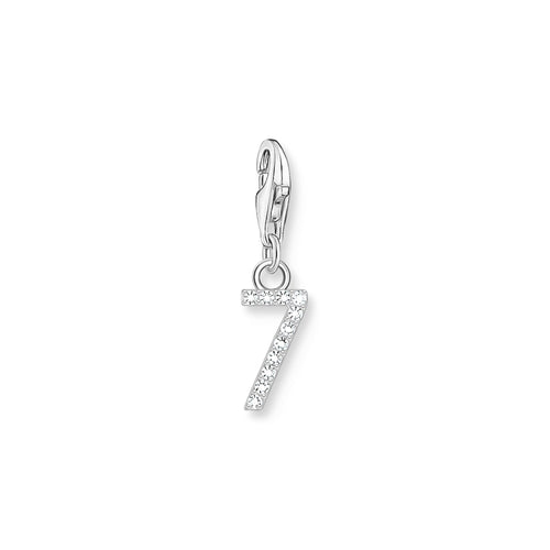 THOMAS SABO Charm Pendant Number "7" Silver Charm Pendants Thomas Sabo 