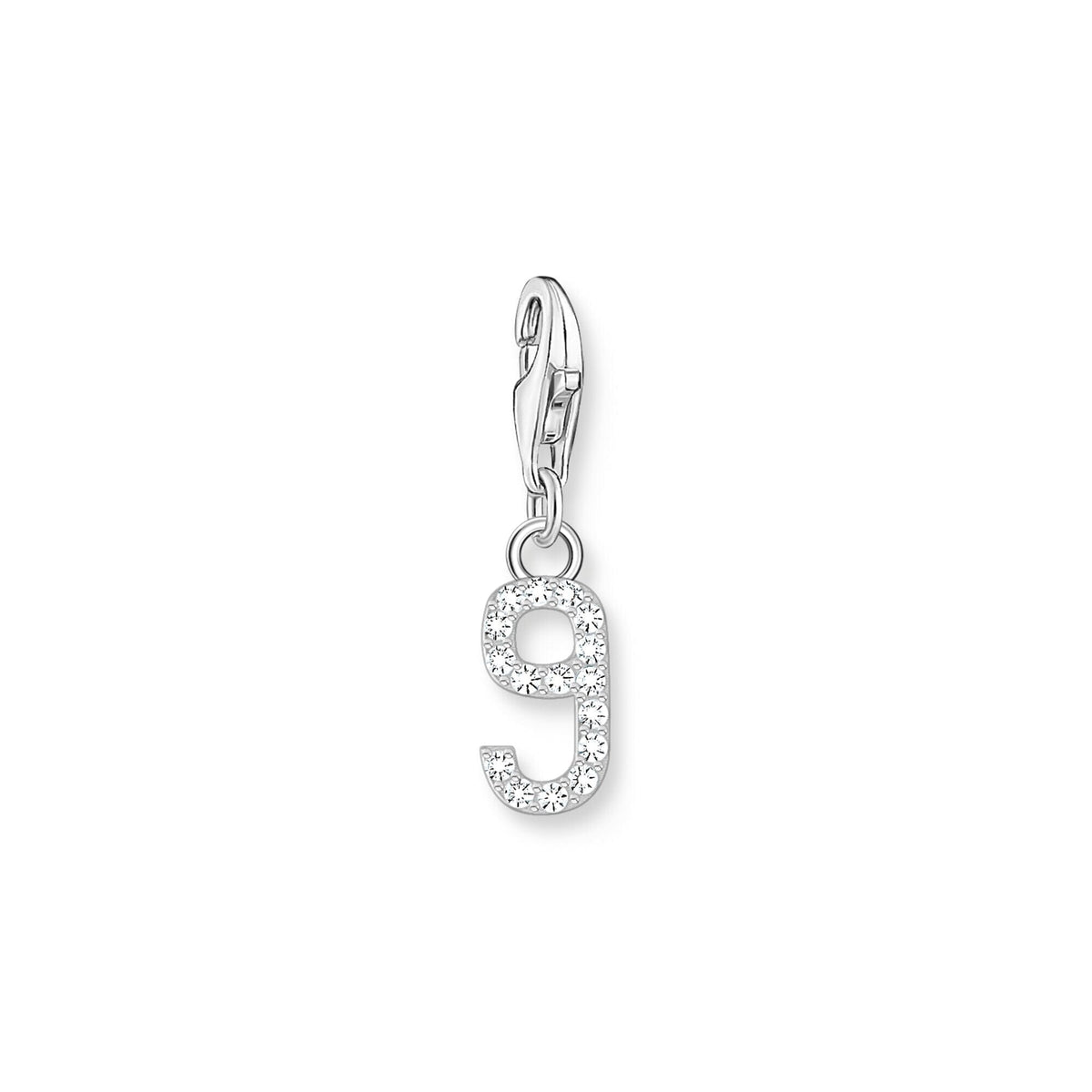 THOMAS SABO Charm Pendant Number "9" Silver Charm Pendants Thomas Sabo 