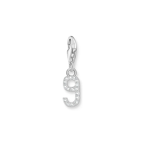 THOMAS SABO Charm Pendant Number "9" Silver Charm Pendants Thomas Sabo 