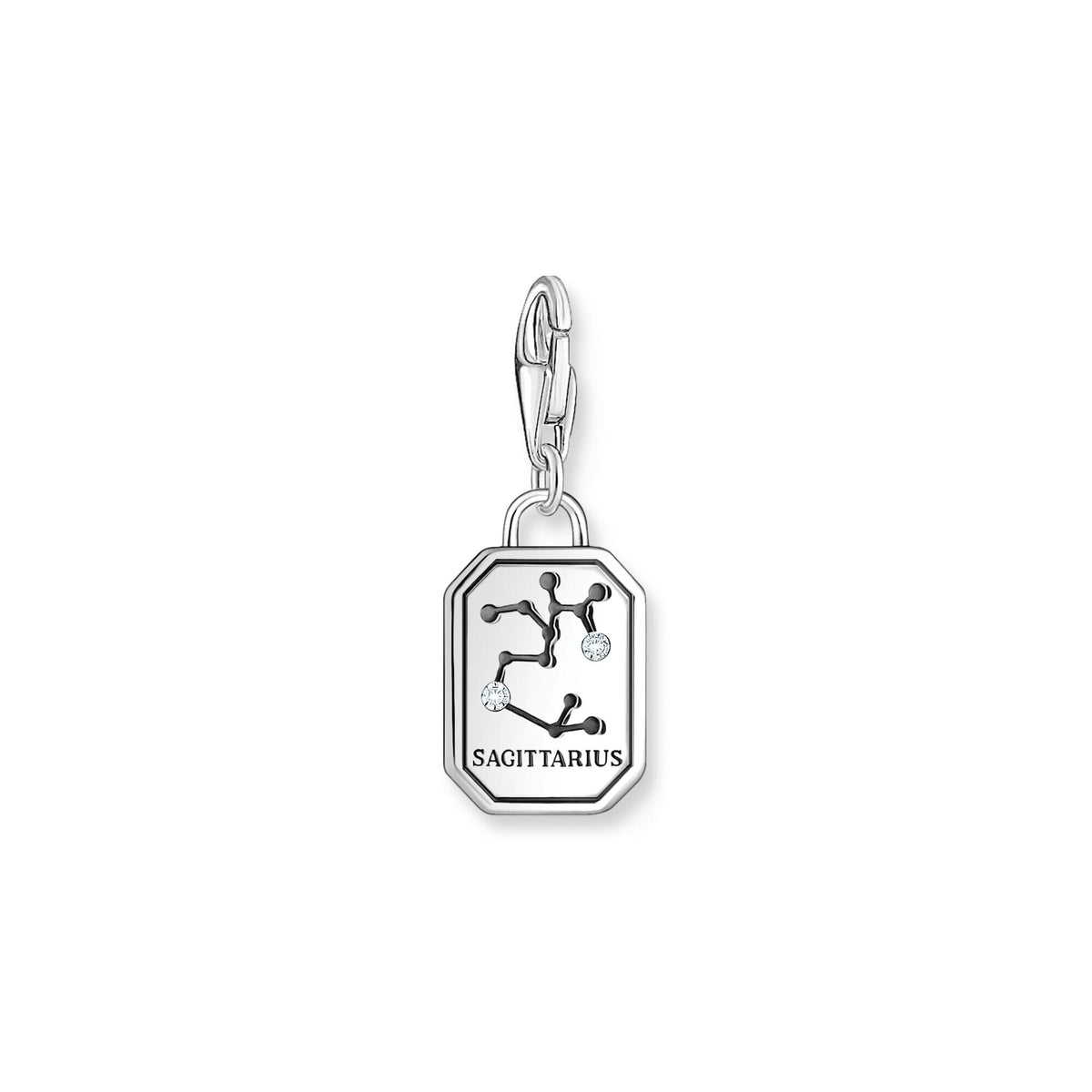 THOMAS SABO Charm Pendant Sagittarius Zodiac Sign Silver Charm Pendants Thomas Sabo 